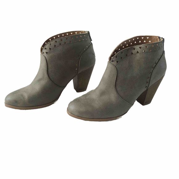Quipid Sage Green Ankle Boots Size 8 - Picture 2 of 11